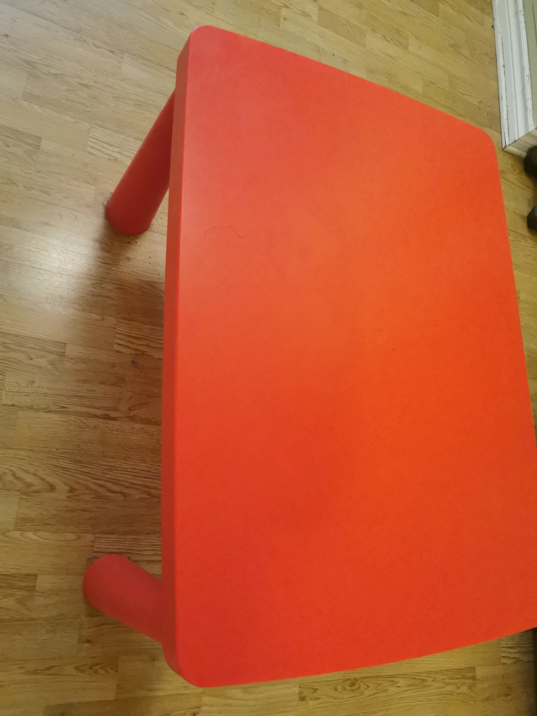 Red Plastic Kids Table - photo 3