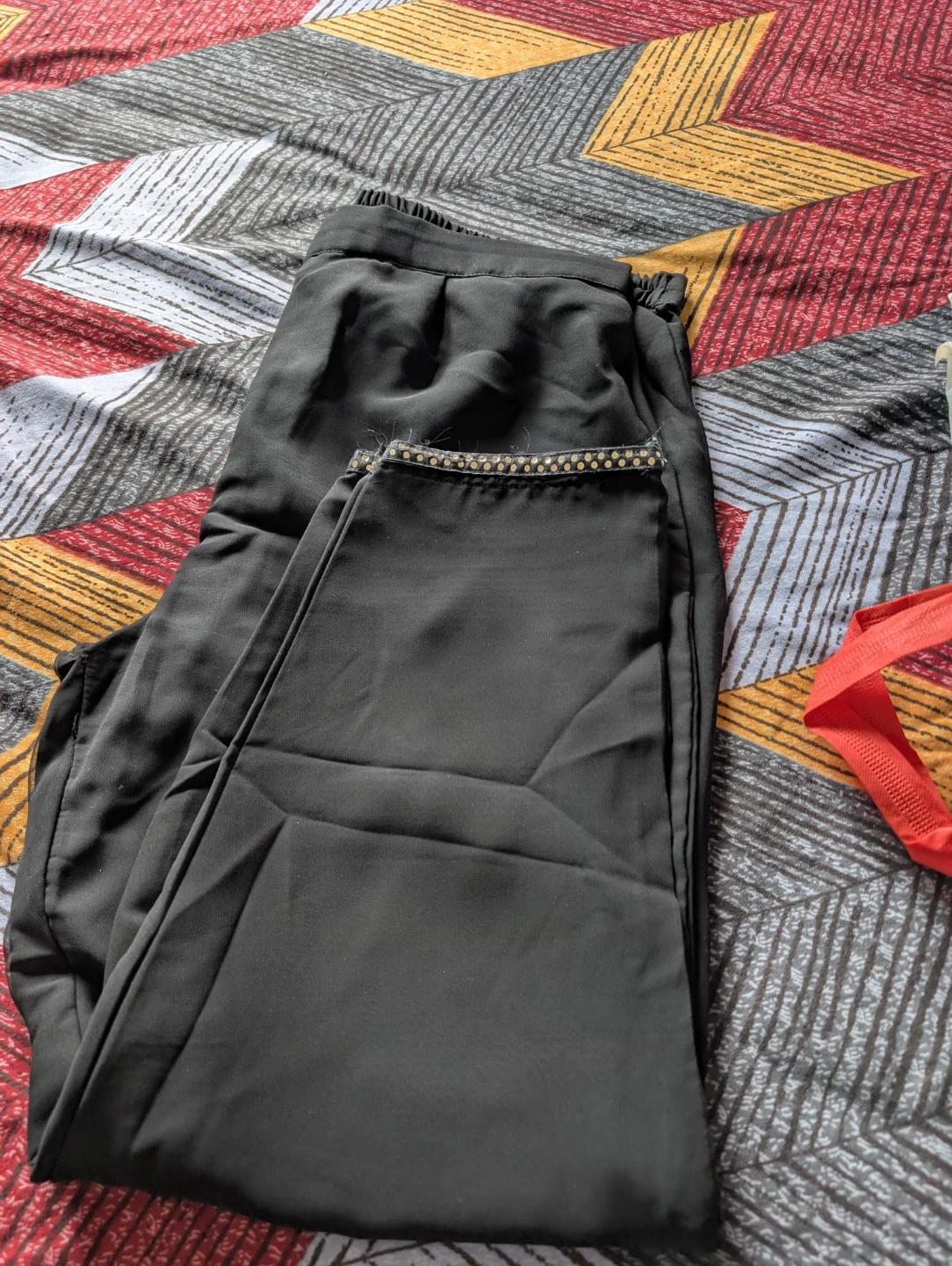 INDUSLOOK Black Sequined Kurti and Pants Set - photo 4