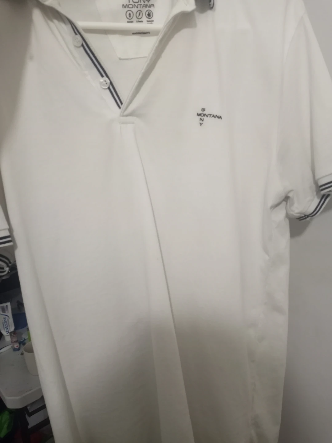 Tony Montana White Polo Shirt - photo 2