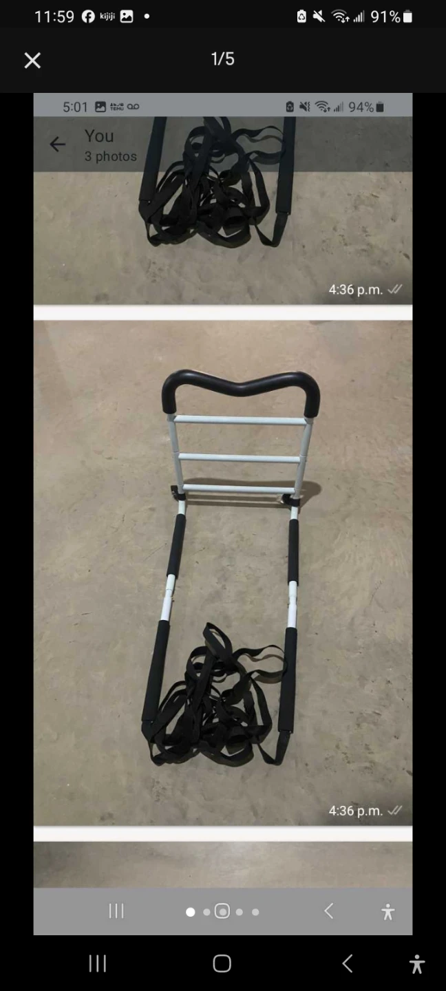Bedside Assist Rail with Straps