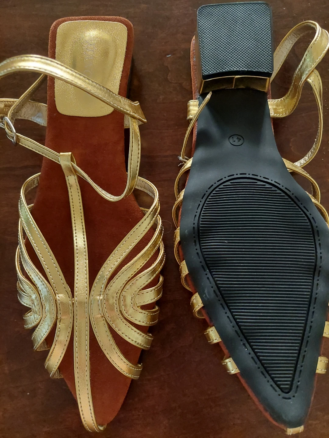 Gold sandals - photo 2