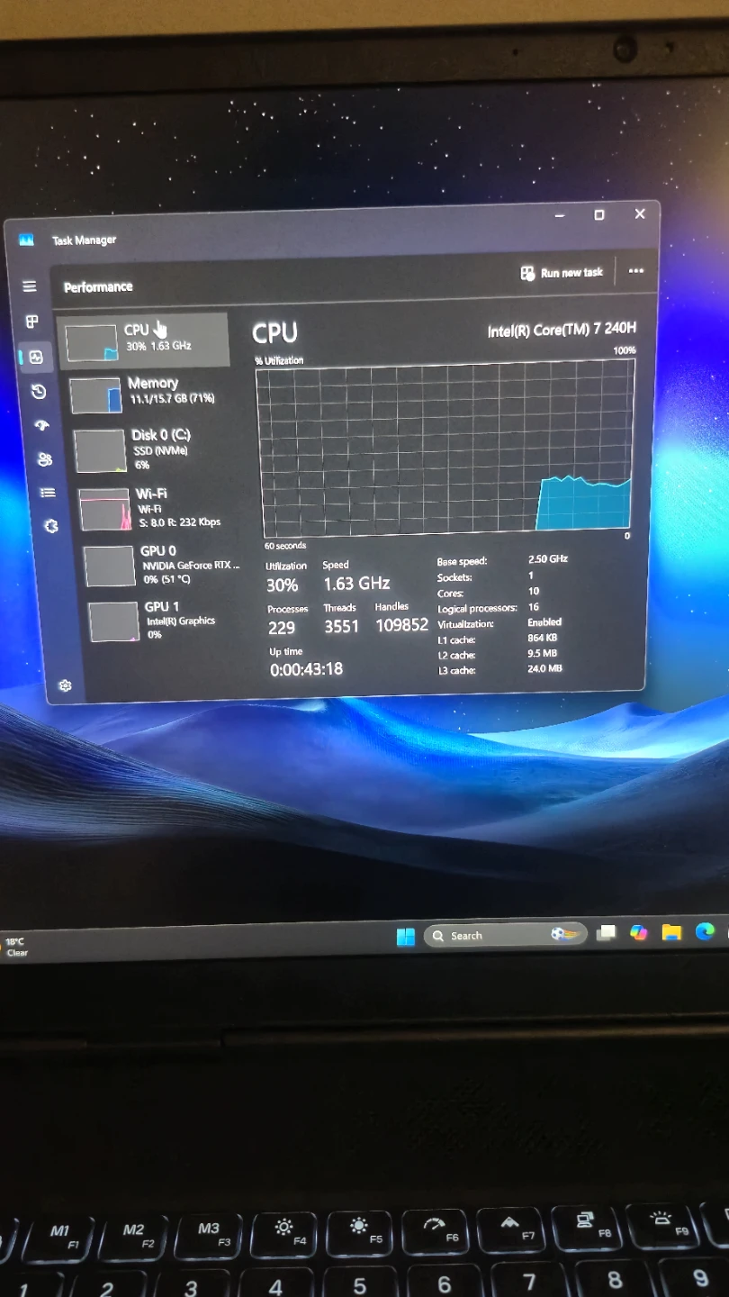 RTX 5060 ALIENWARE i7 Gaming laptop 100% Battery Health - photo 3