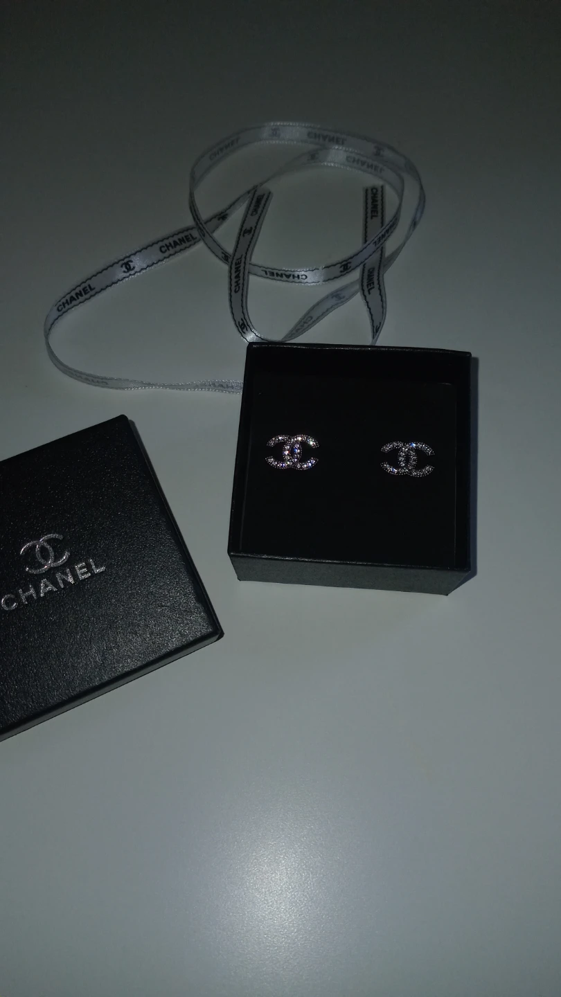 Chanel CC Logo Earrings with Box - photo 4