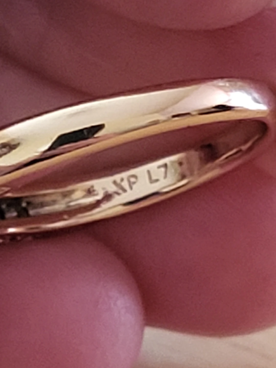 Rose Gold Diamond Halo Ring - photo 4