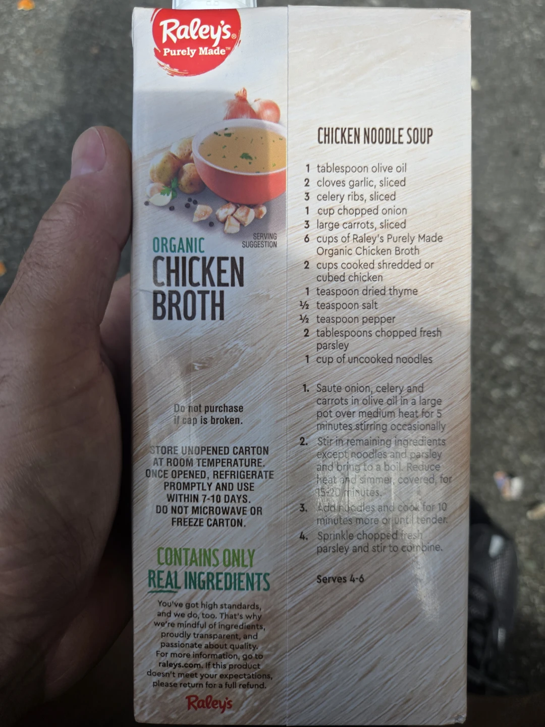 Raley's Organic Chicken Broth - photo 3