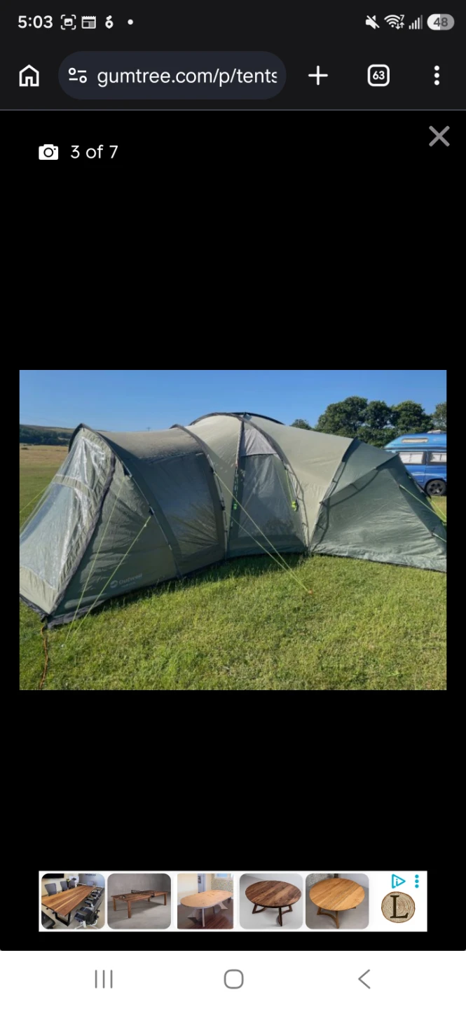 Outwell Hartford XL Four Room Dome Tent - photo 4