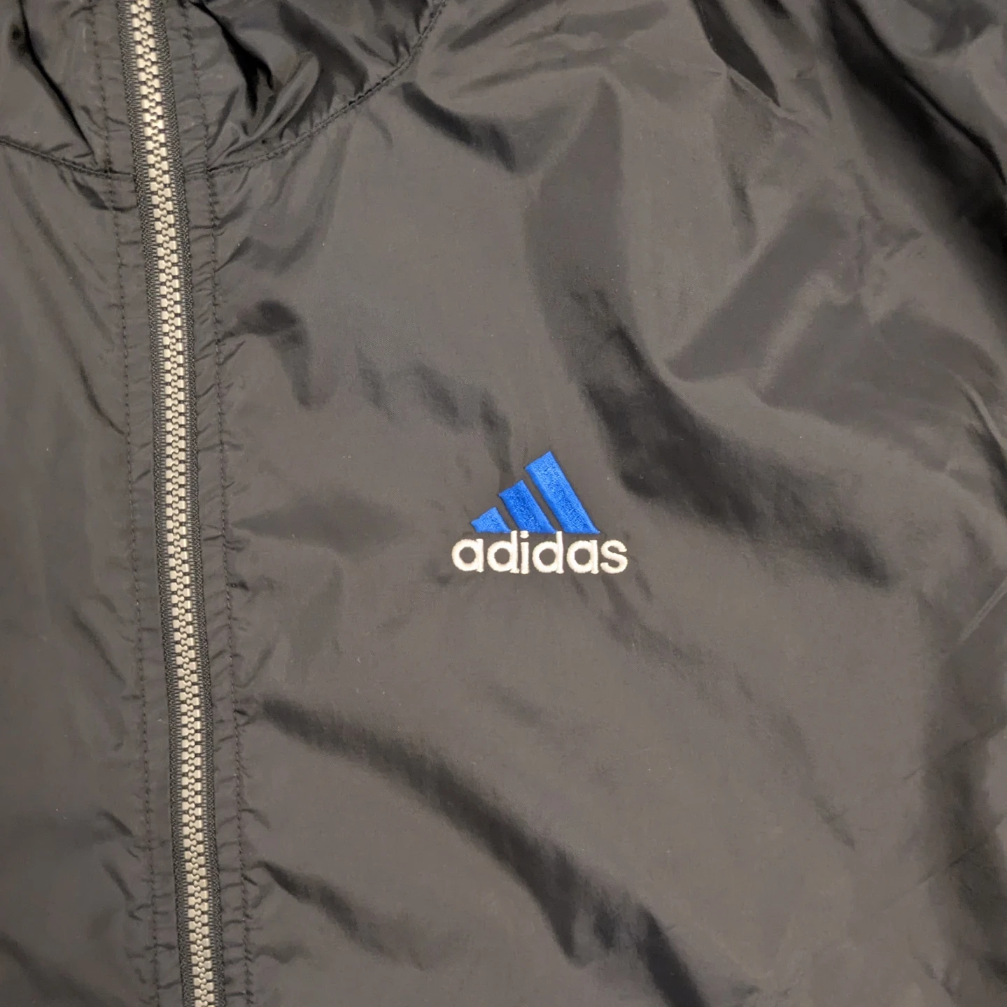 Adidas Black & Blue Windbreaker Jacket - photo 3