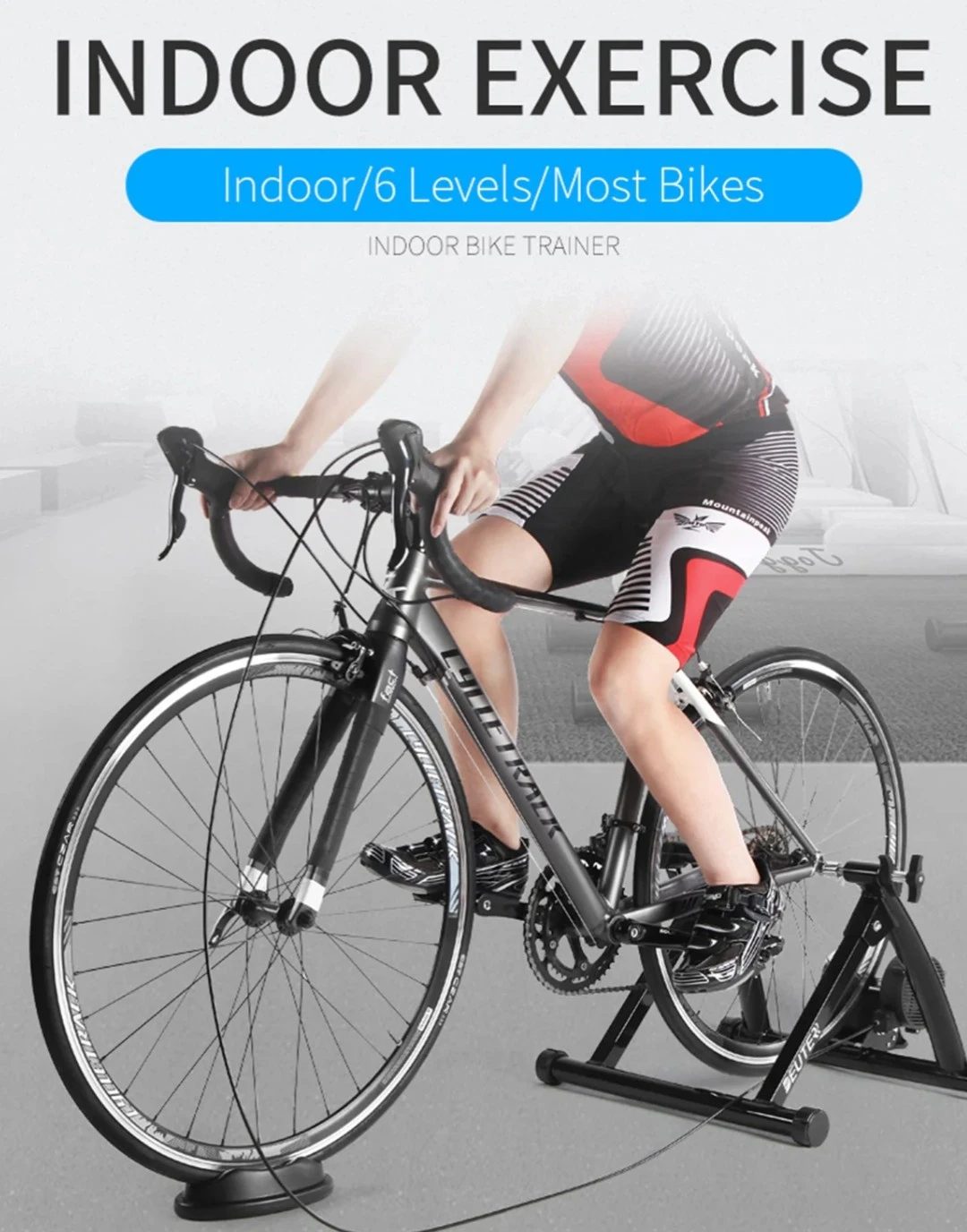 Brand New CXWXC MT-04C Indoor Magnetic Bike Trainer – Red