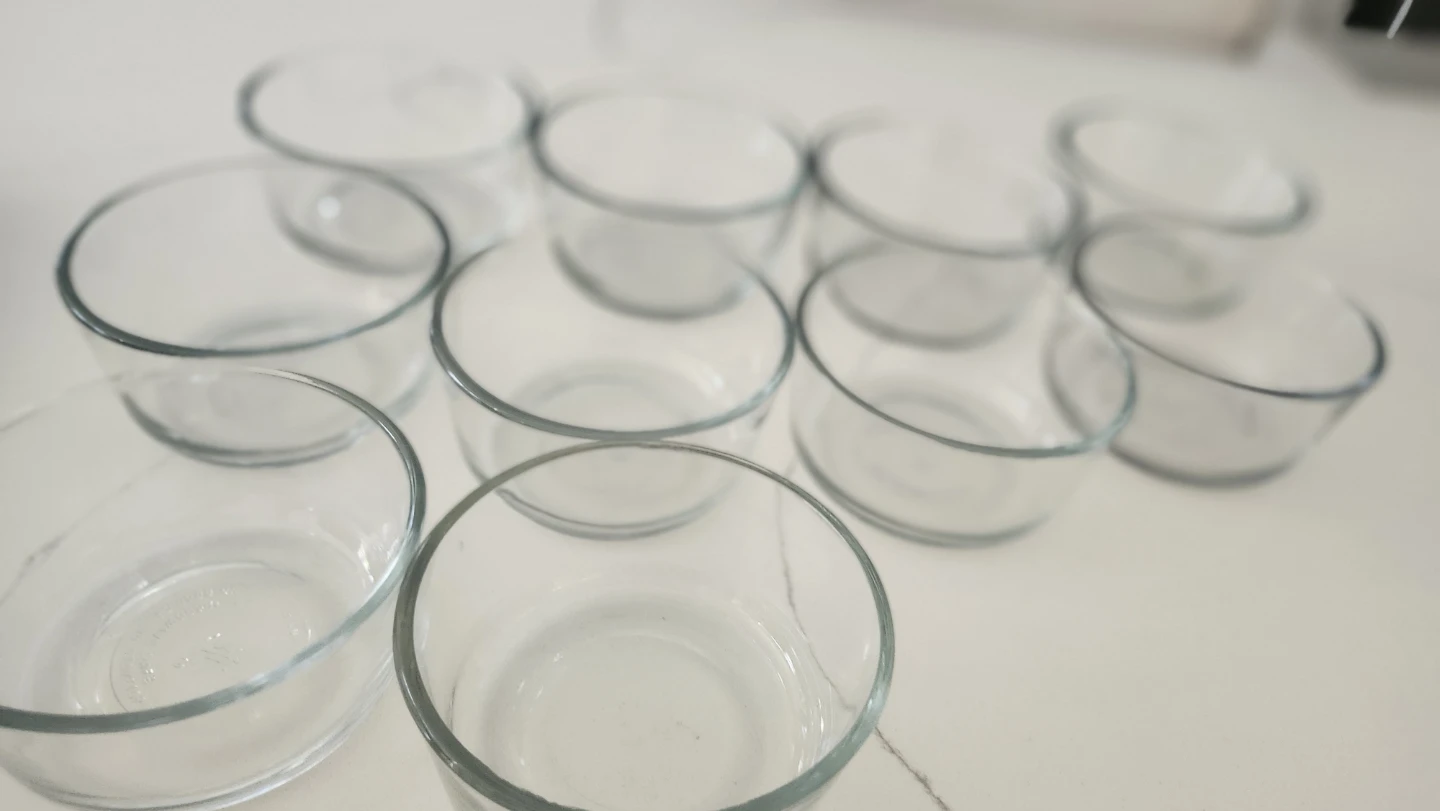 Set of 12 Glass bowls