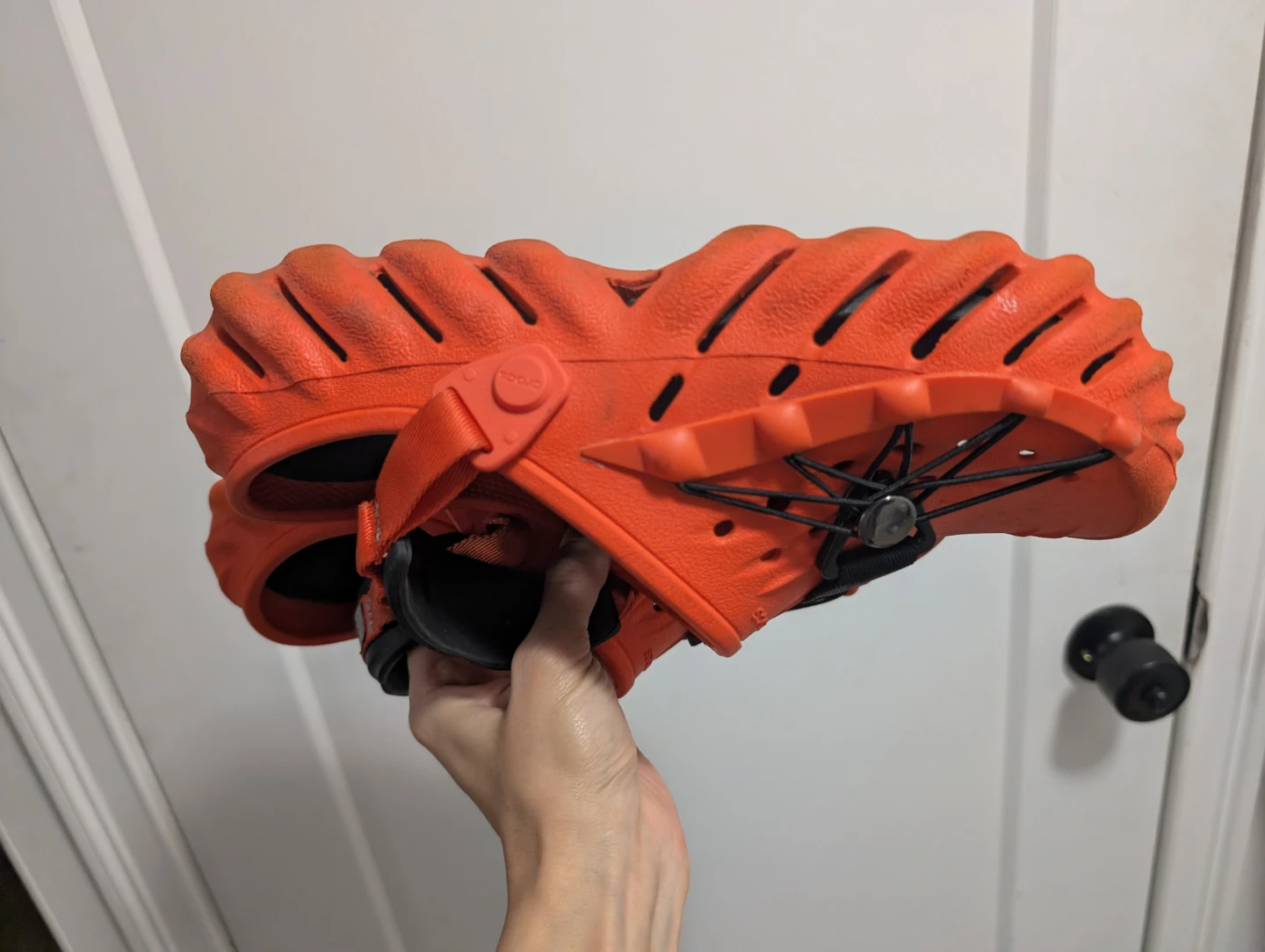 Crocs Echo Reflective Clogs 'Orange Black limited edition