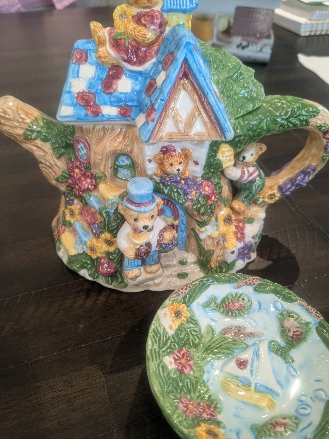 Ceramic Teddy Bear Tea Set