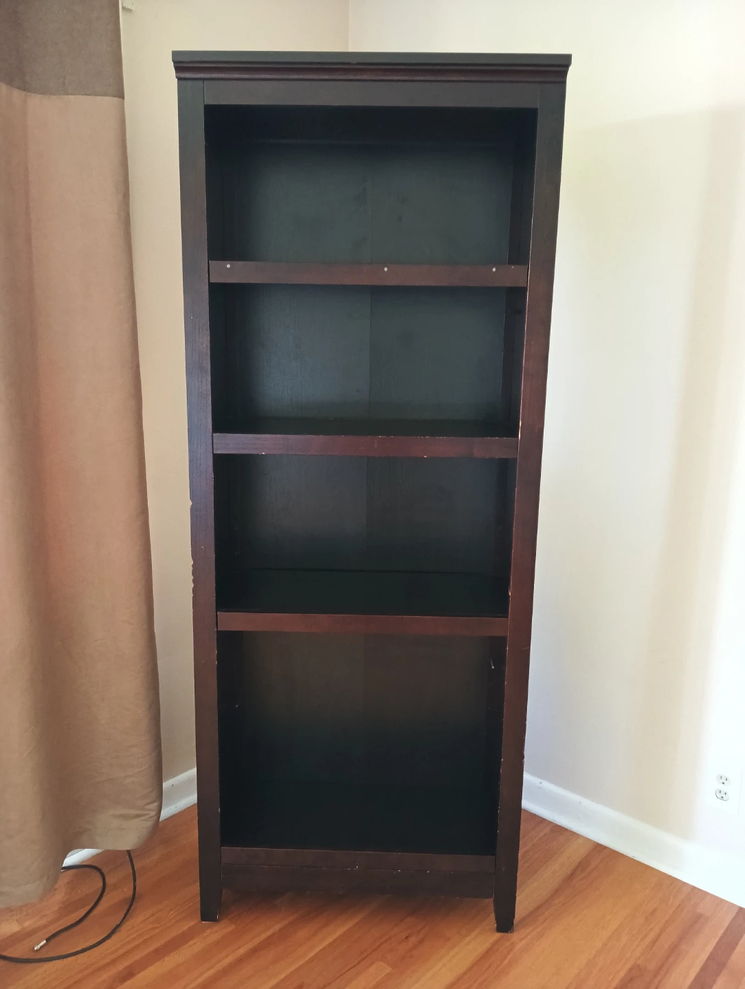 Dark Wood Bookshelf - 5 Shelves - photo 2