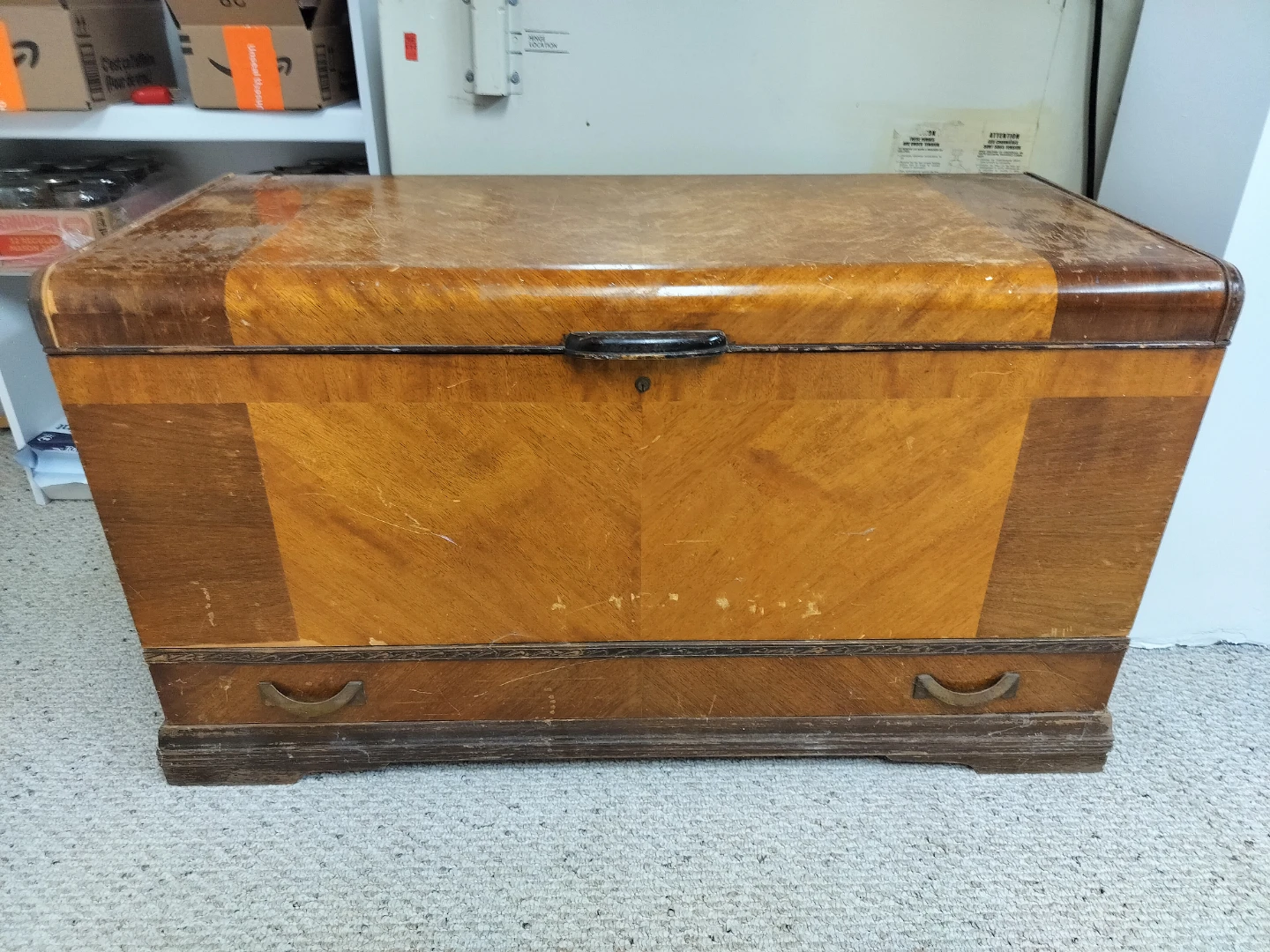 Vintage Cedar Lined Trunk. - photo 2