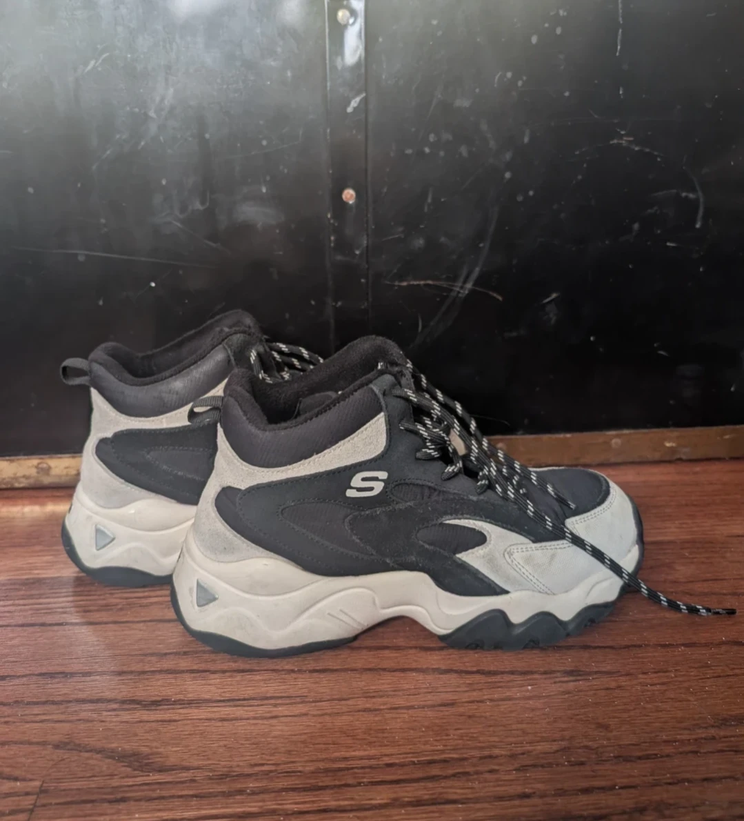 Skechers Black & White Mid-Top Sneakers - photo 2