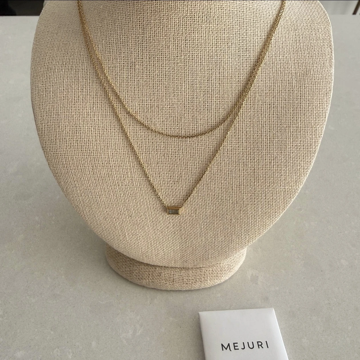 Mejuri Layered Aquamarine Necklace - photo 3