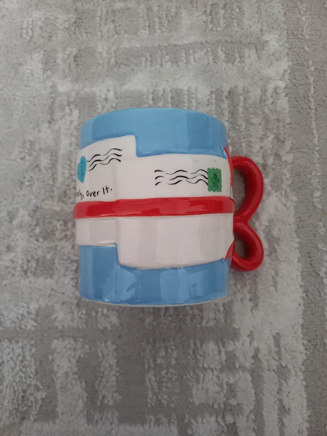 Urban Outfitters "Sincerely, Over It." Mail Theme Mug