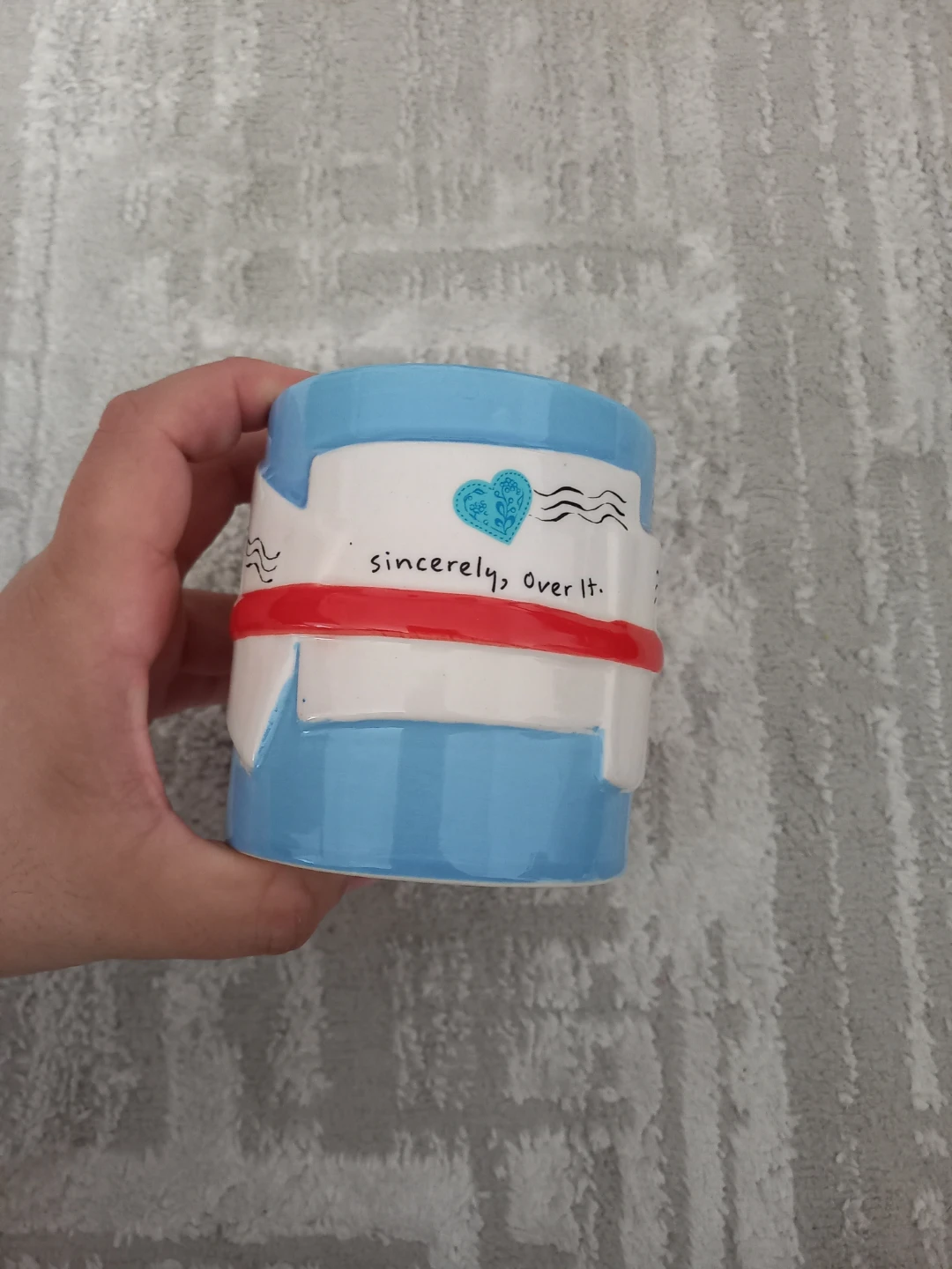 Urban Outfitters "Sincerely, Over It." Mail Theme Mug - photo 2