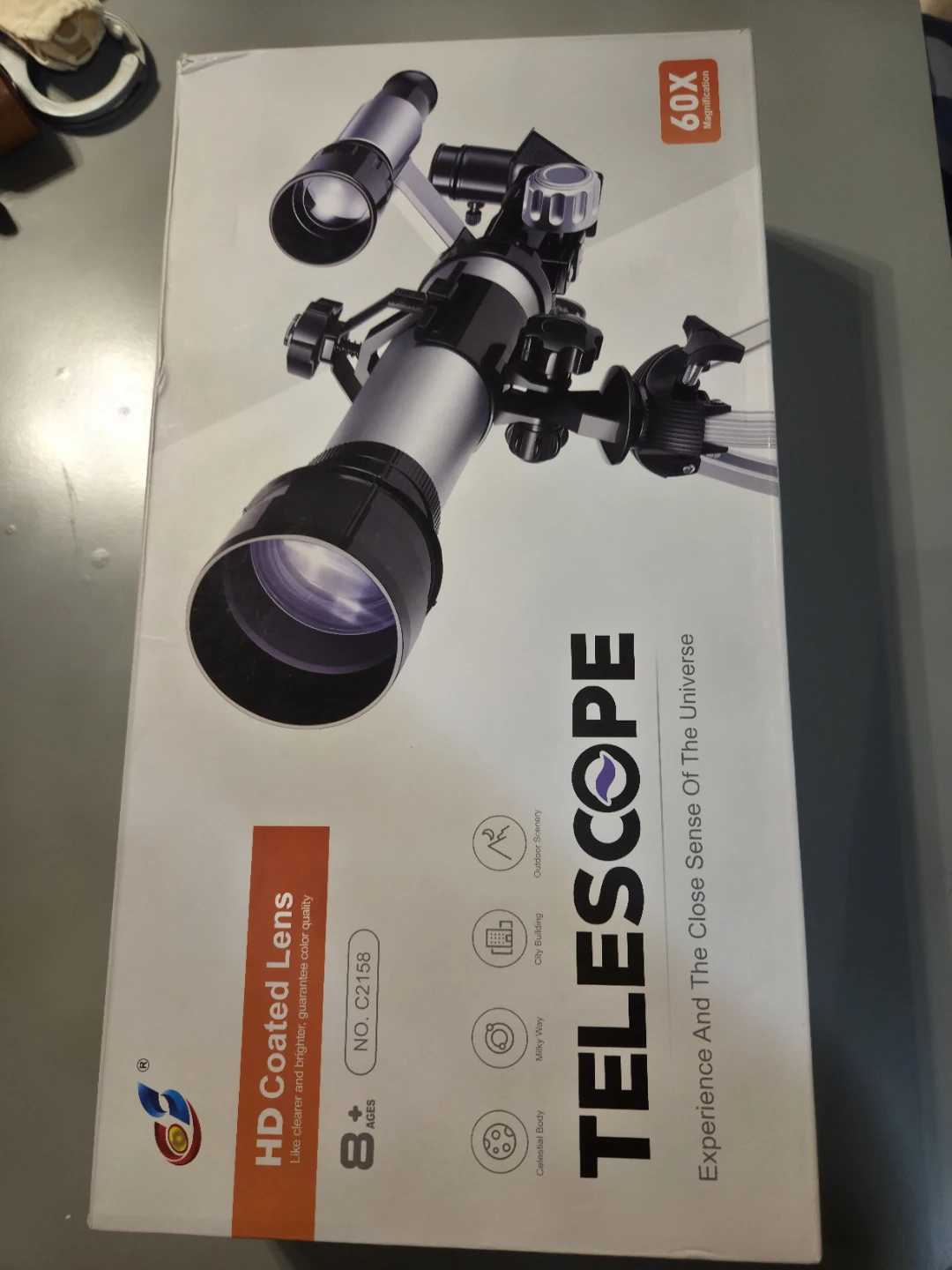 Telescope with Tripod and 60X Magnification