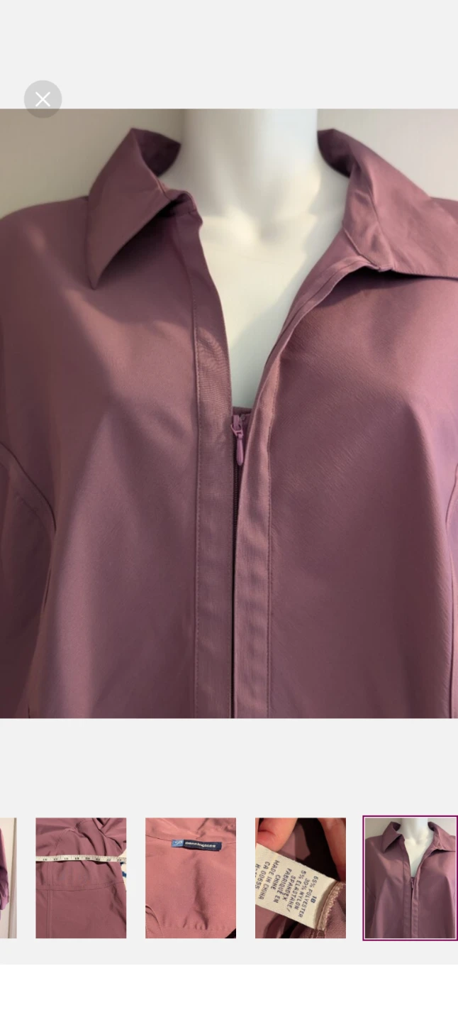 Penningtons Women's Mauve Zip-Up Jacket Size 18 - photo 4