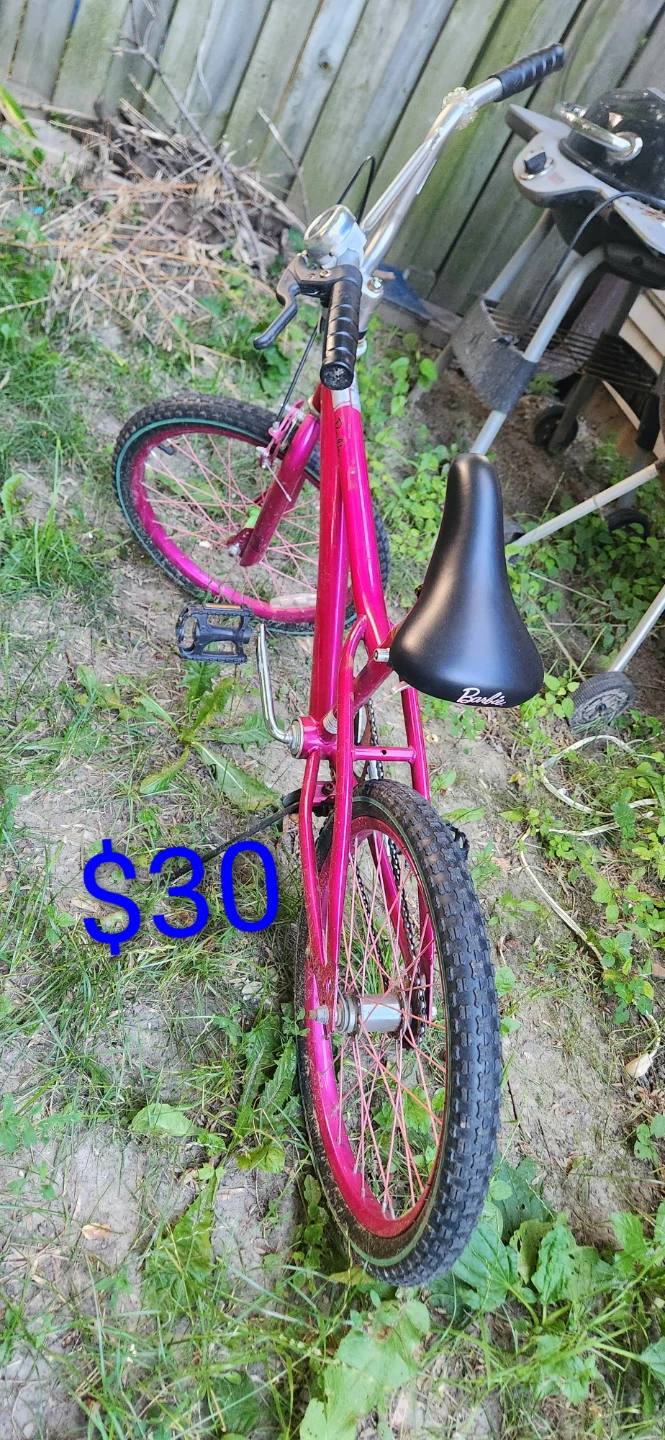 Pink Barbie Kids Bike