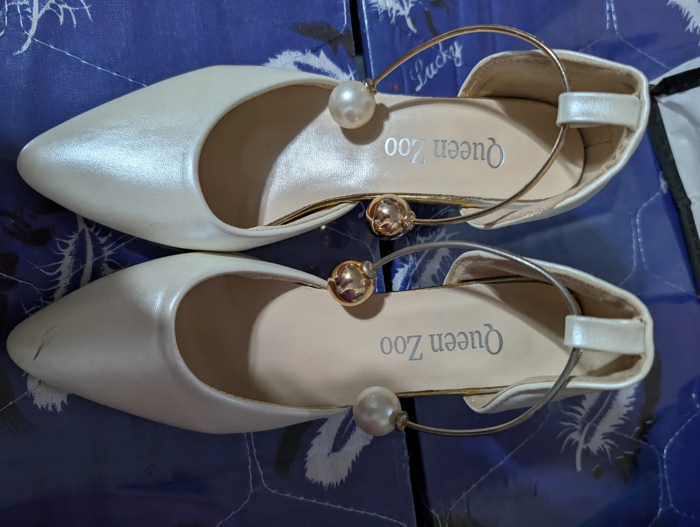 Queen Zoo White Heels Size 34 - photo 2