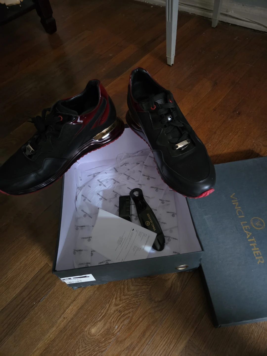 Mens Vinci Italian Leather sneakers