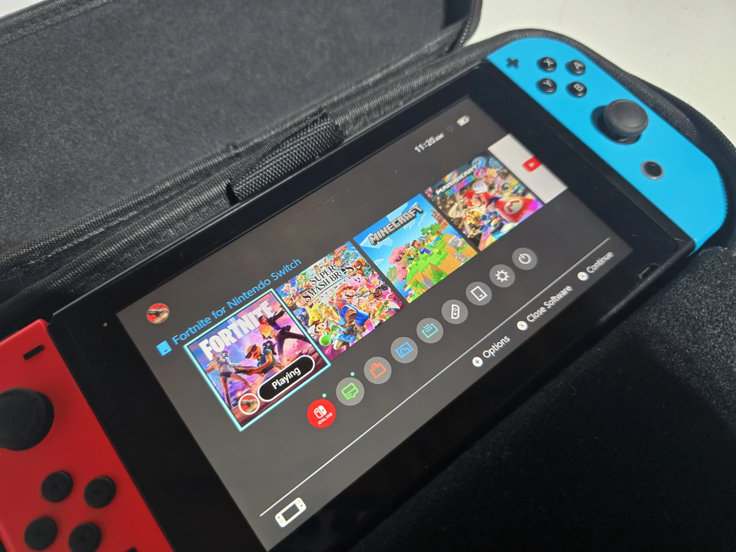 Nintendo Switch with Games and Case - photo 4