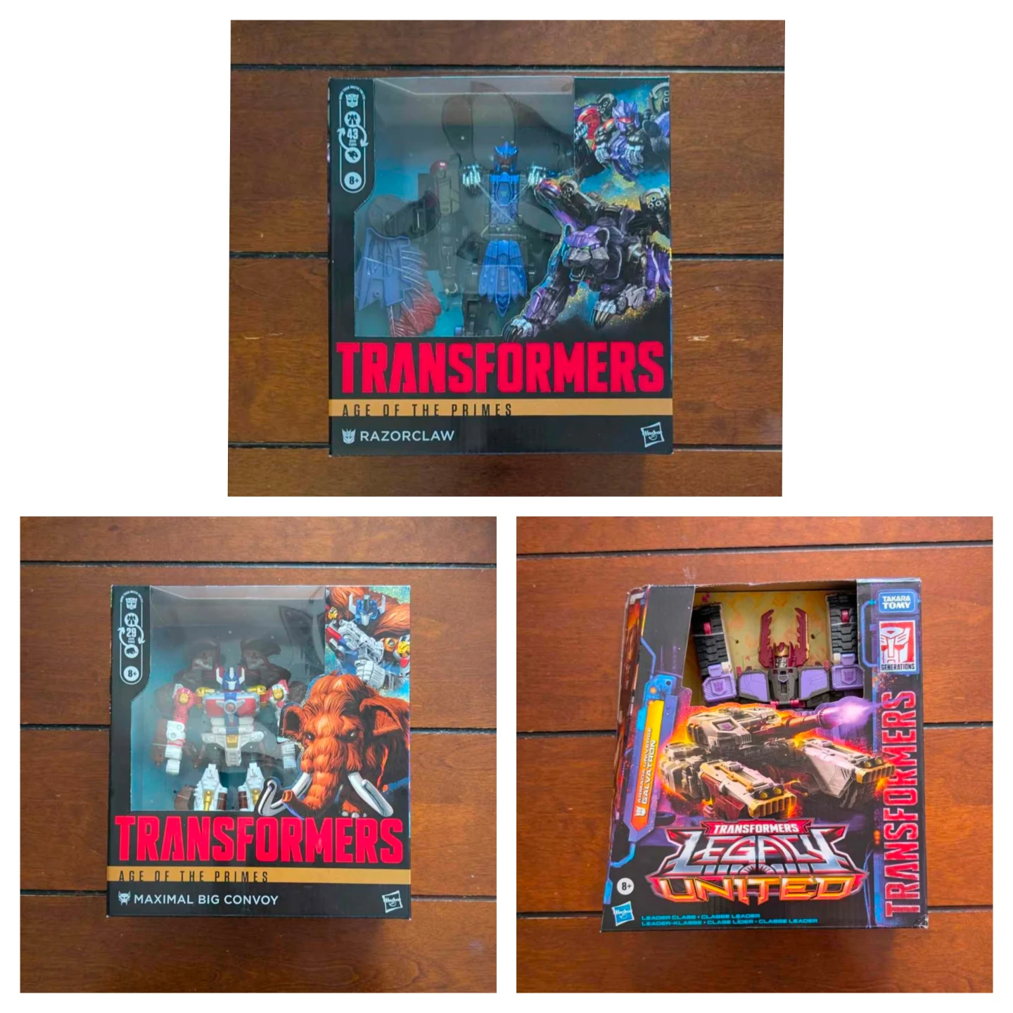 Transformers Leader: Razorclaw, Big Convoy & Armada Galvatron