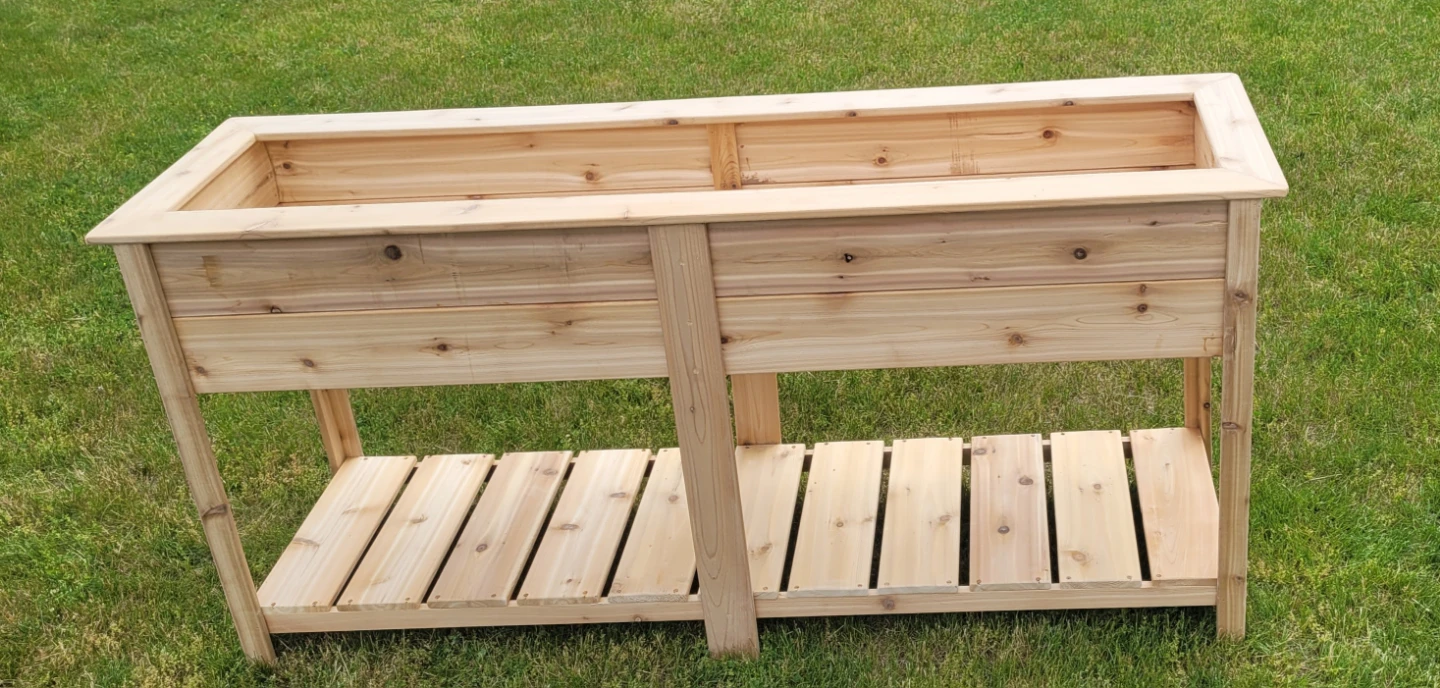 ✨ XL Handcrafted Cedar Patio Planter Box 🌿 - photo 3
