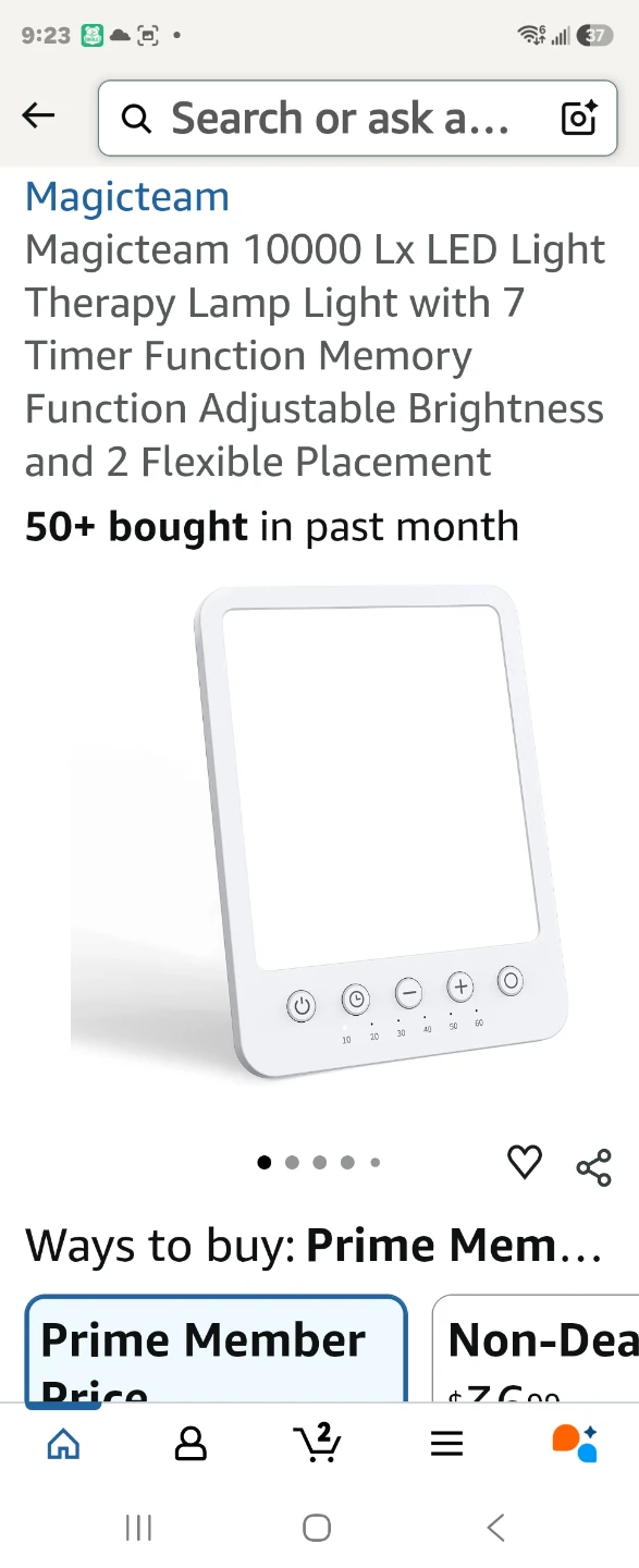 Magicteam 10000 Lx LED Light Therapy Lamp - photo 2