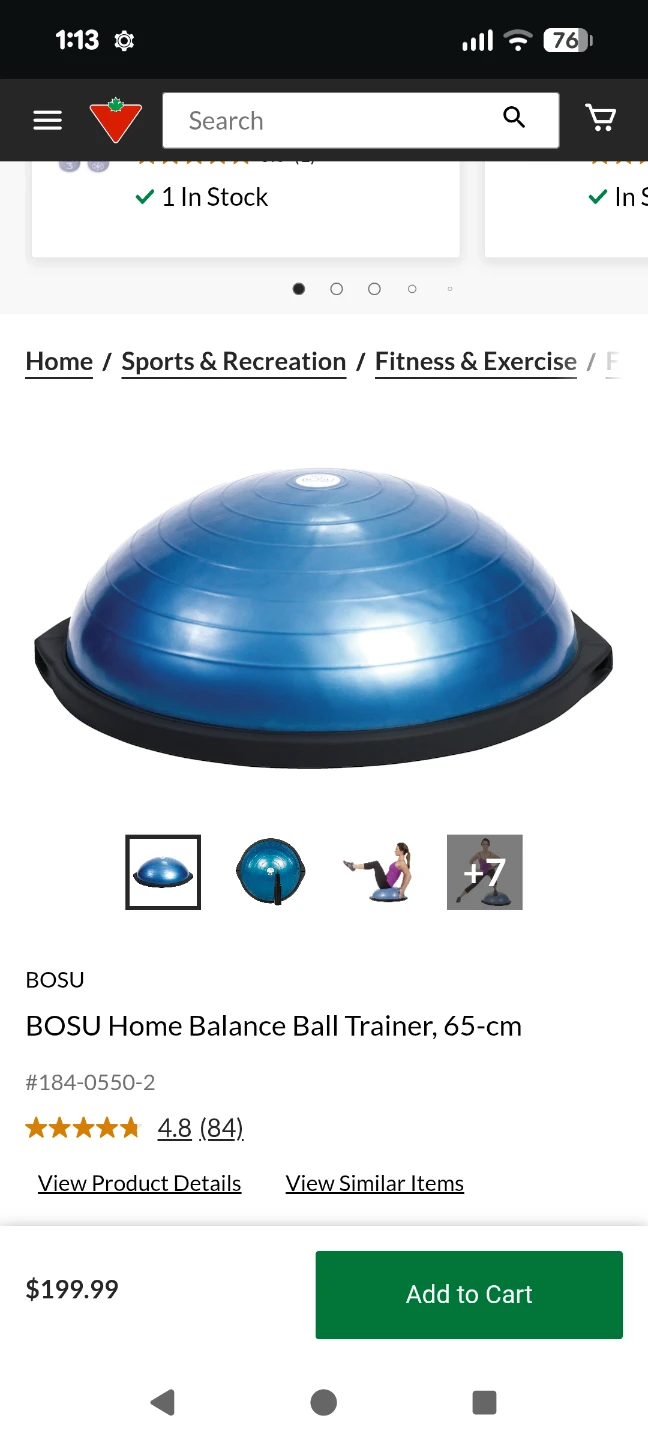 BOSU Balance Trainer and 55cm Exercise Ball+ - photo 4