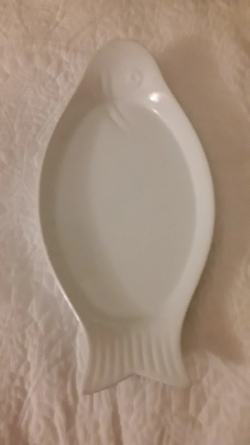 Stokes White Fish Shaped Serving Platter - photo 5