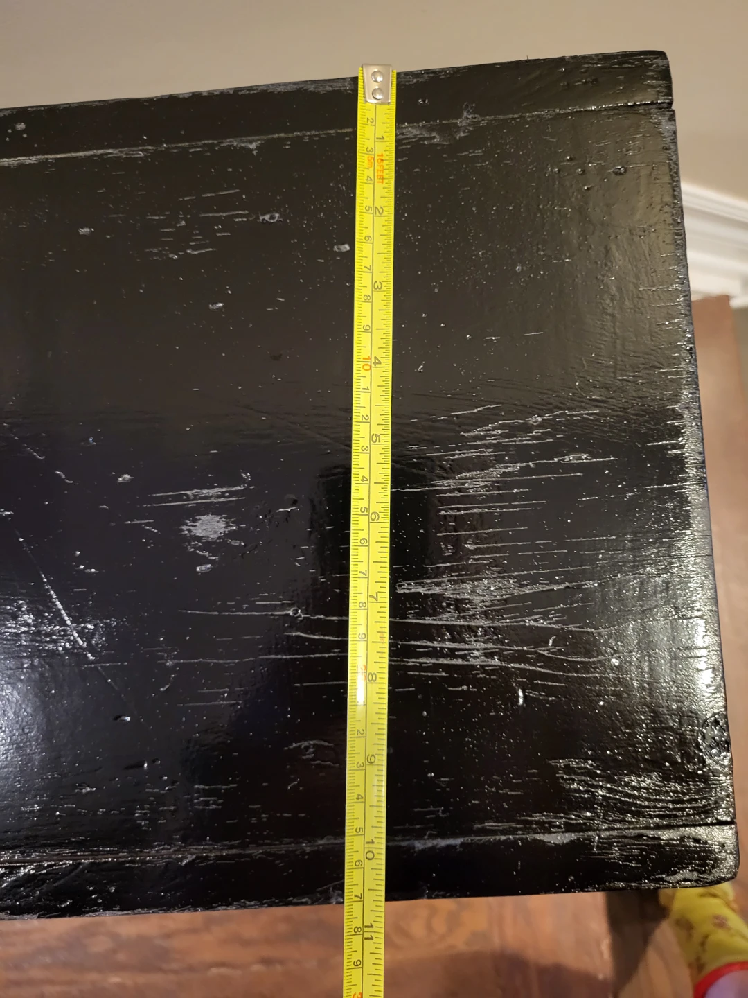 Black Wooden Step Stool Bench - photo 4