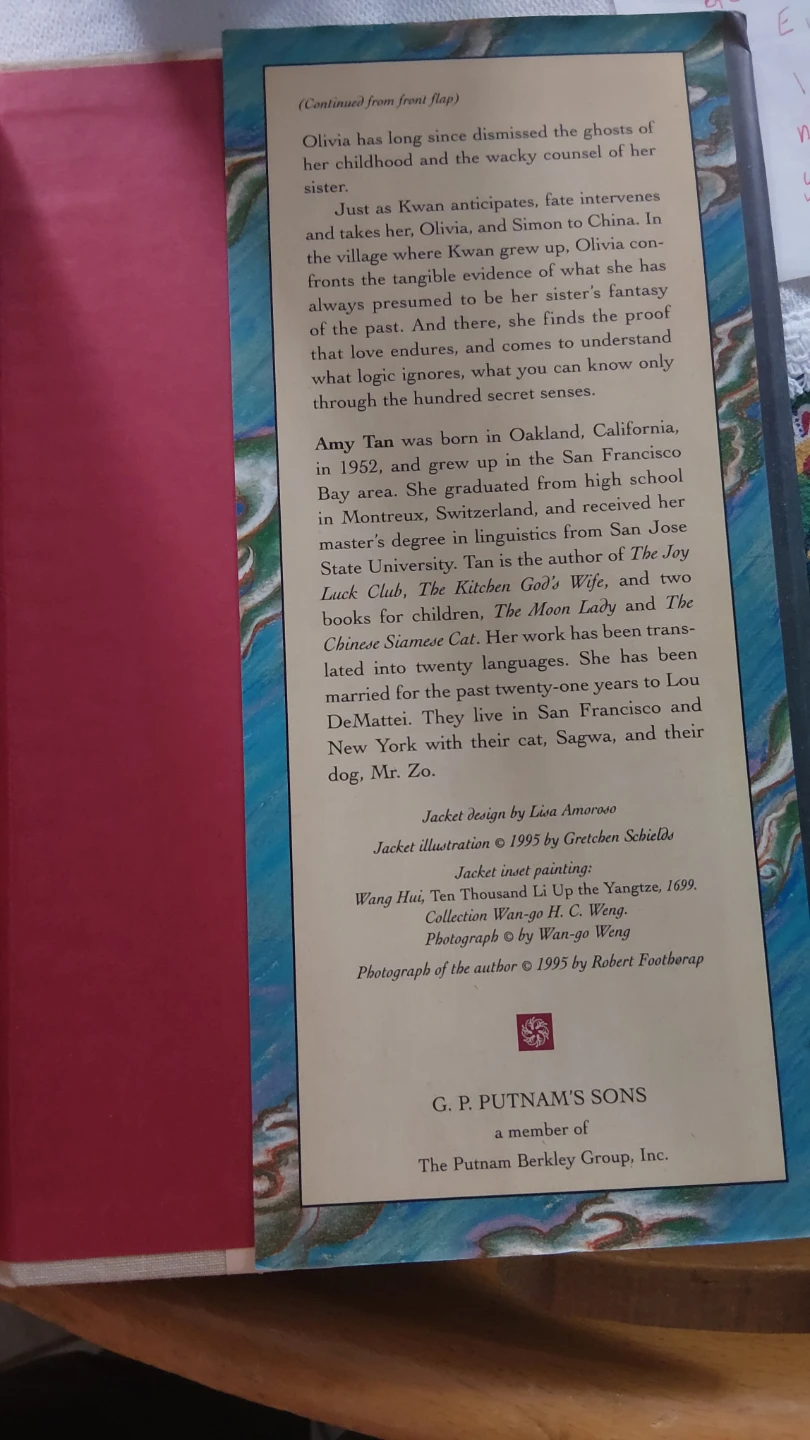 The Hundred Secret Senses by Amy Tan Novel - photo 4