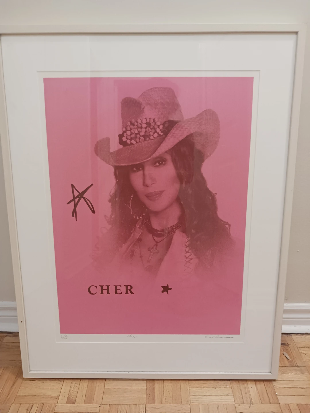 Framed Cher Autographed Print - Limited Edition 110/200