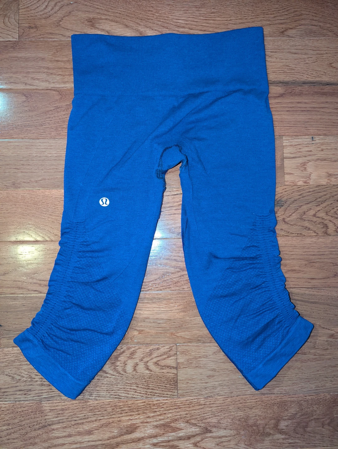 Lululemon Purple Ruched Capri Leggings