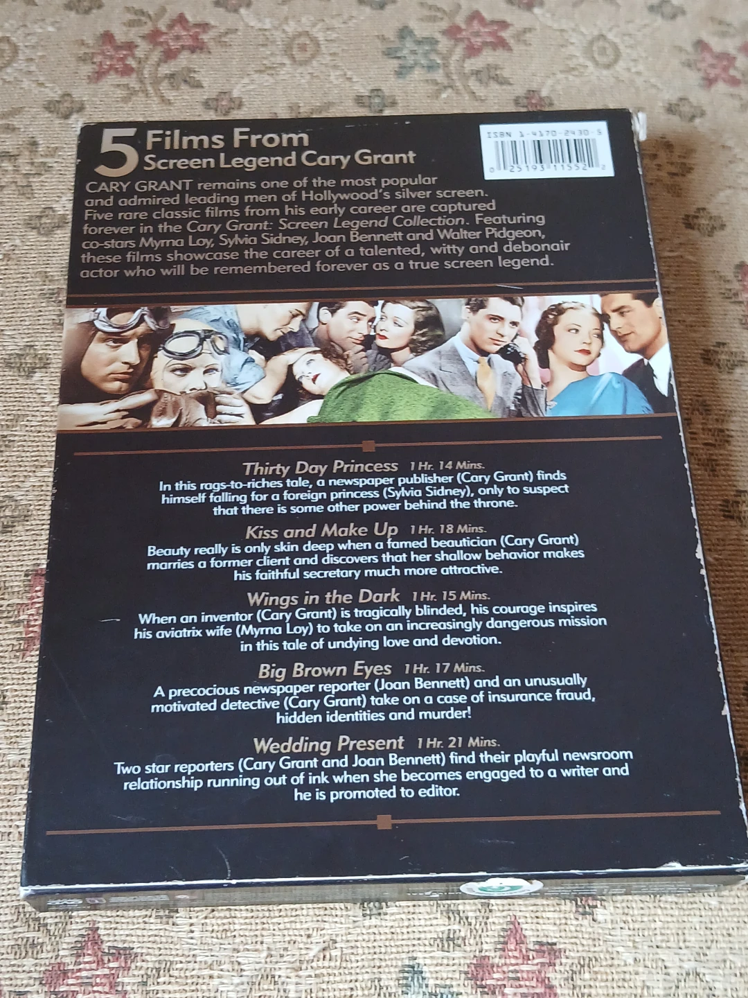 Cary Grant Screen Legend Collection 5 Film DVD Set - photo 4