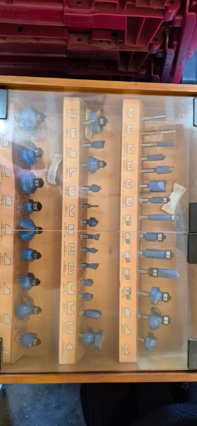 Router Bit Set in Wooden Case - photo 3