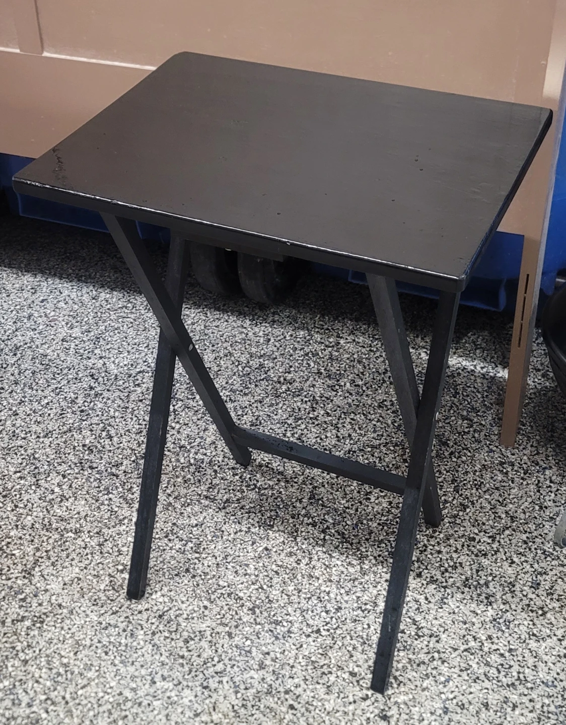 Black Folding TV Tray Table