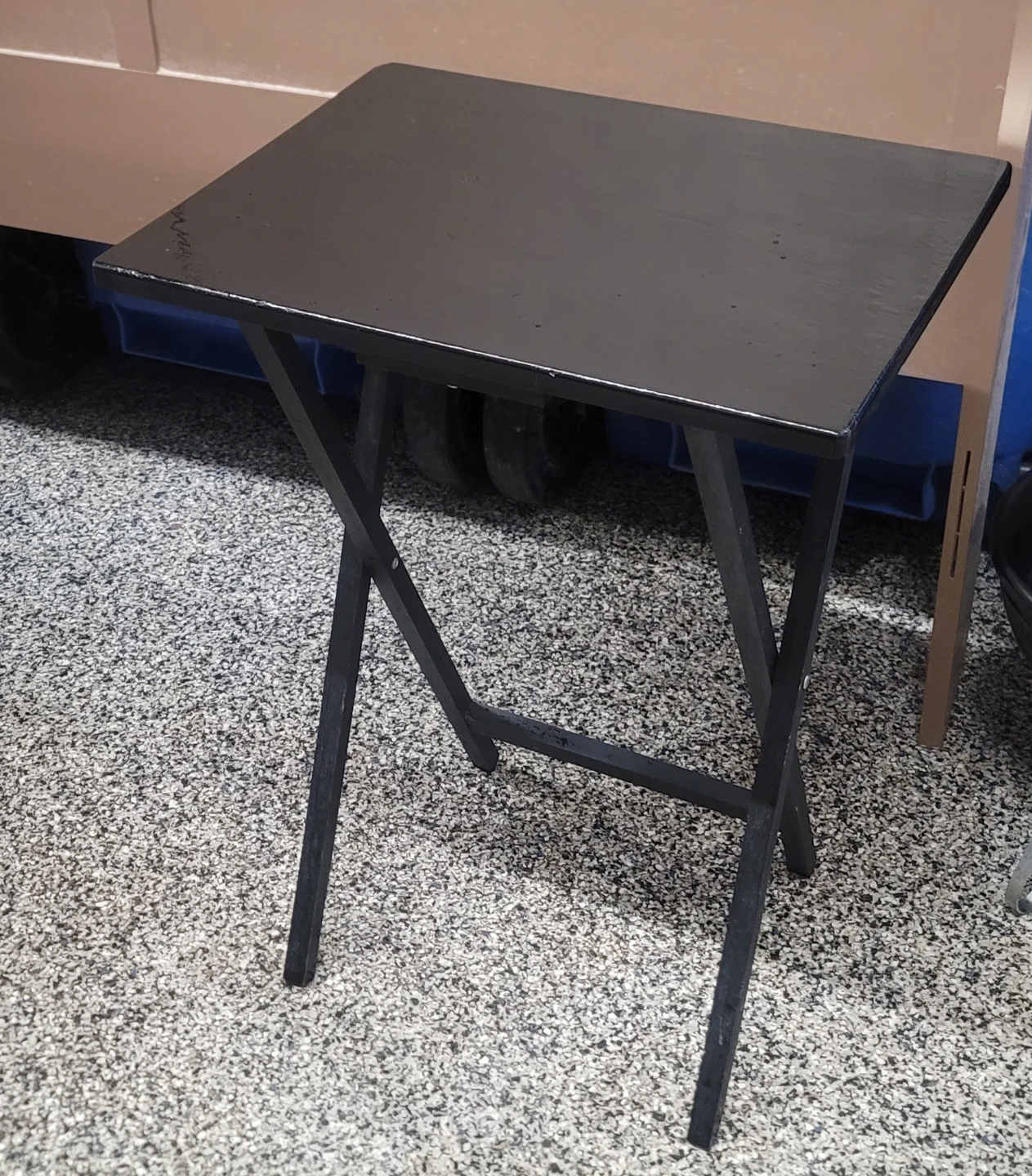 Black Folding TV Tray Table - photo 3