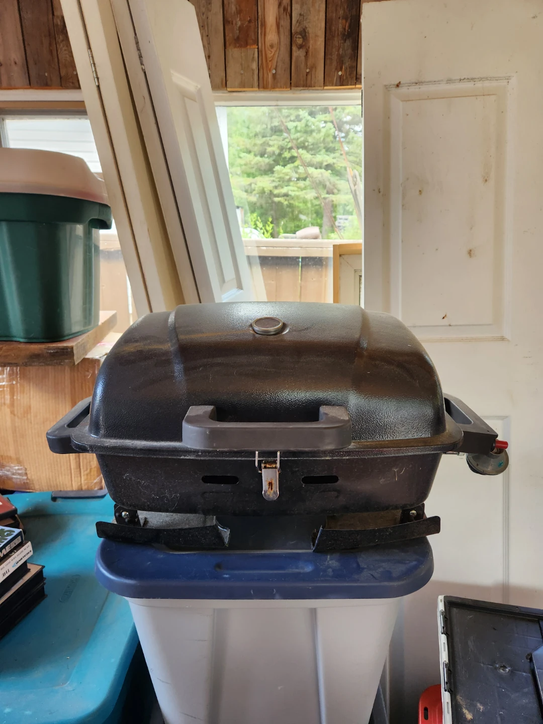 Black Portable Propane Grill - photo 2