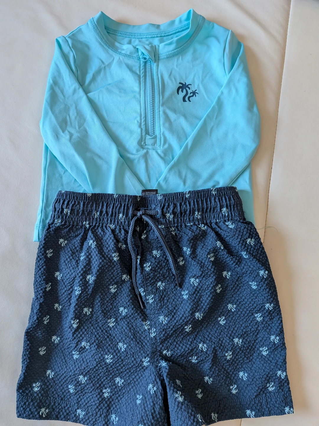 Children's Rash Guard and Swim Shorts Set