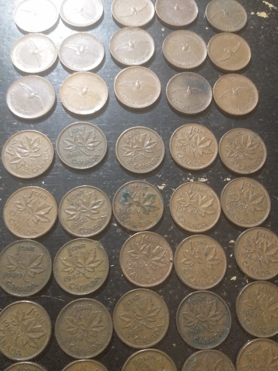 Roll #2 of mostly Canadian cents, 1940-1969 - photo 4