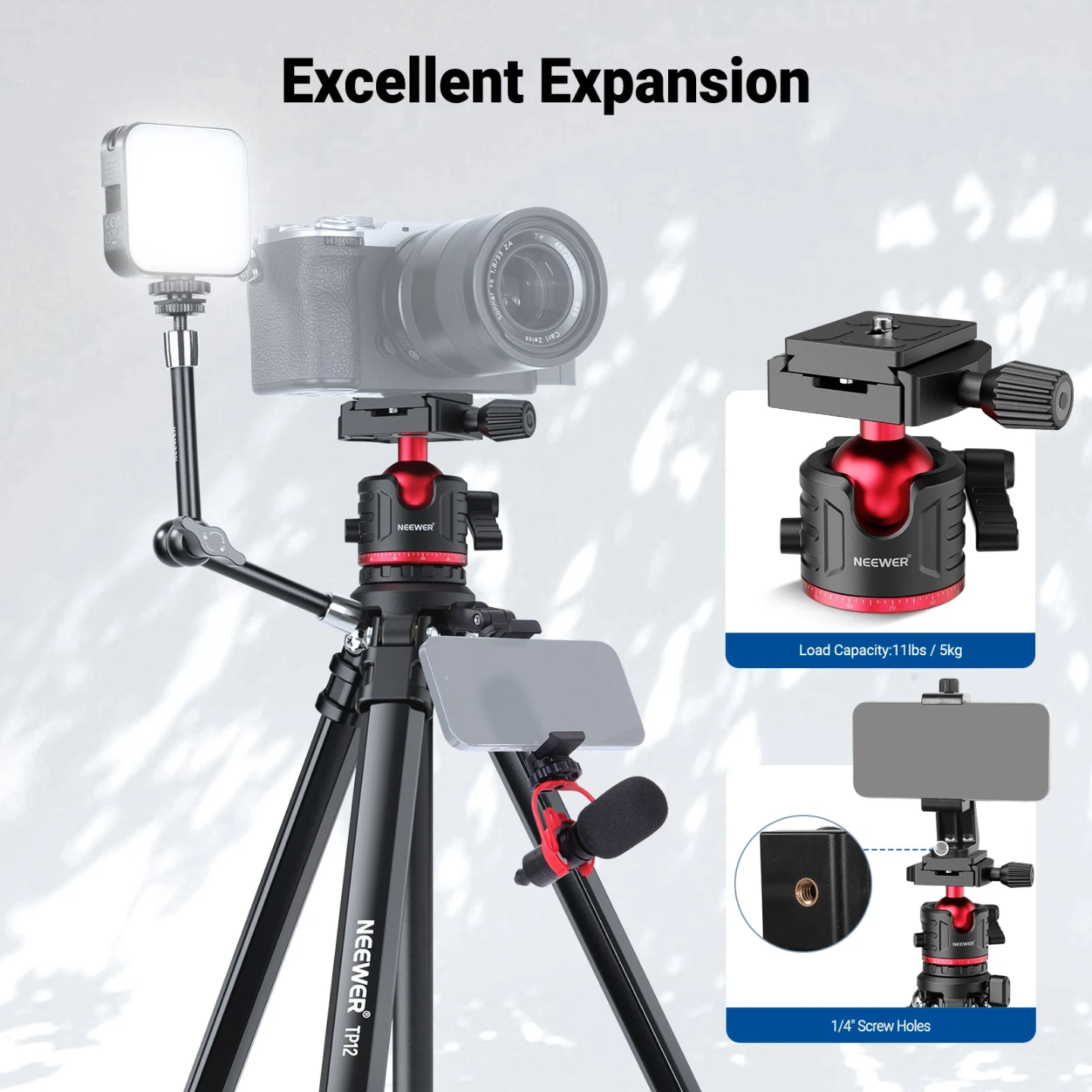 Neewer Aluminum Alloy Travel Tripod - photo 5