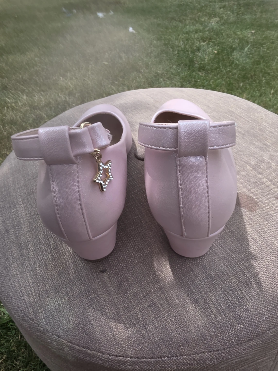 Pink ballet flats with star charm