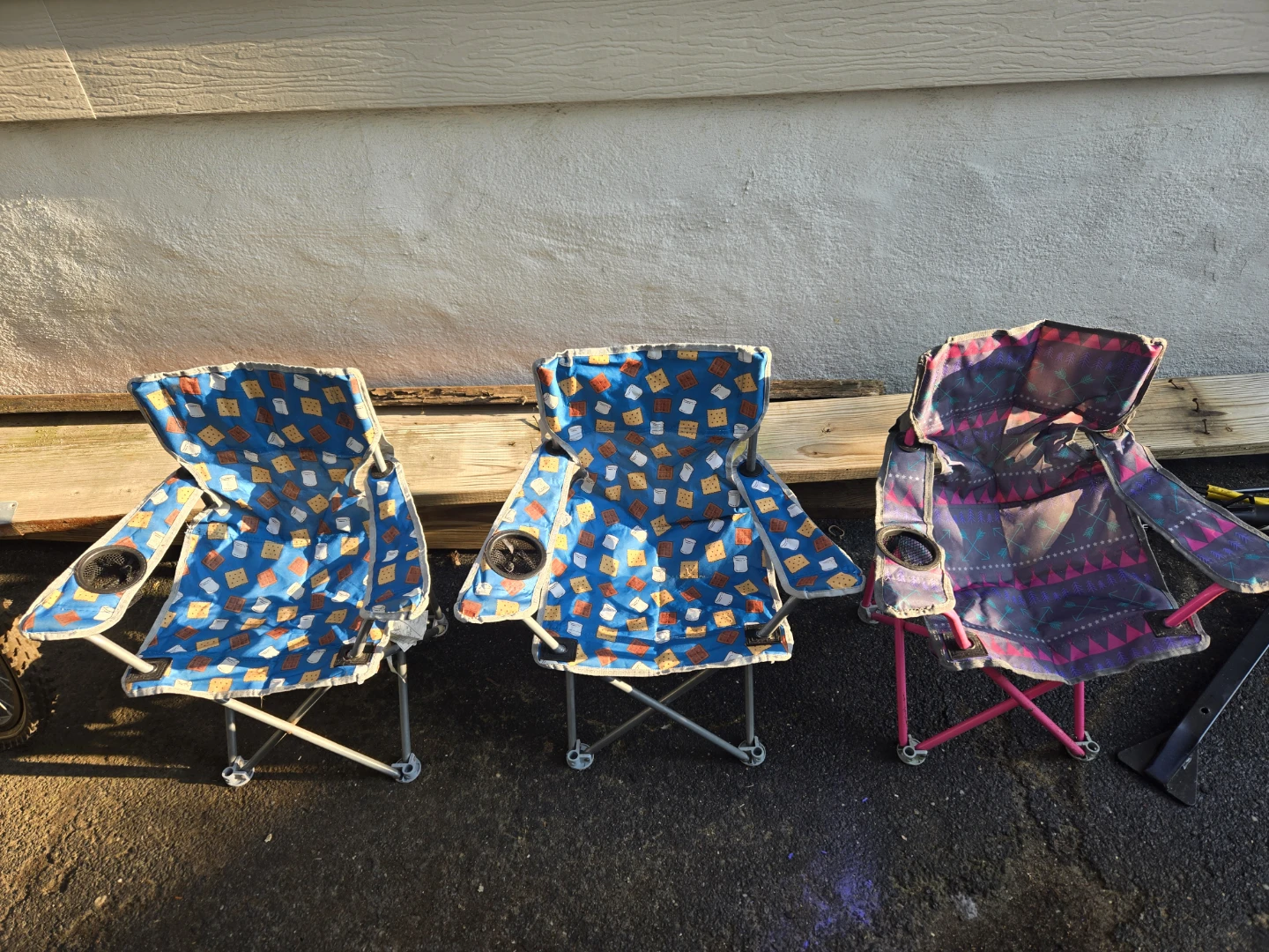 Kids Camping Chairs - Set of 3 $5 each or $10 for all 3