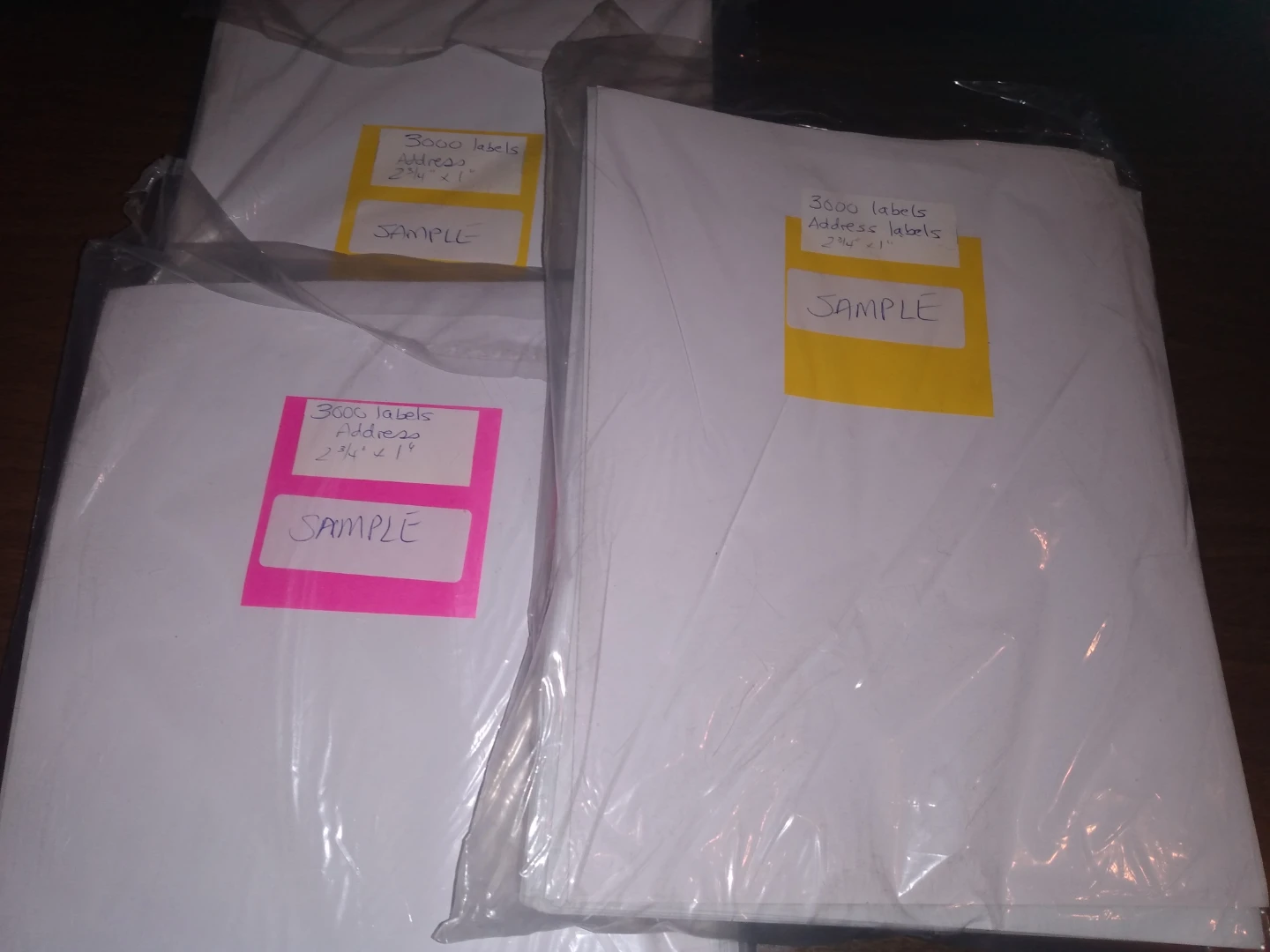 Printer Address labels new