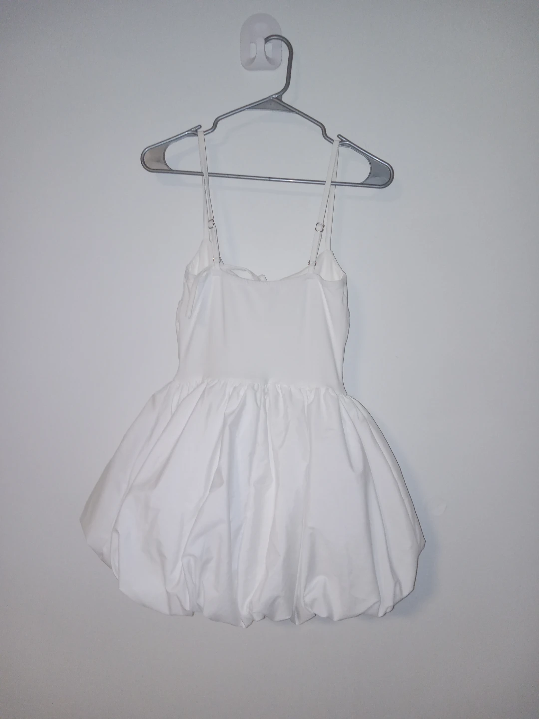 White Bubble Hem Dress Small - photo 2