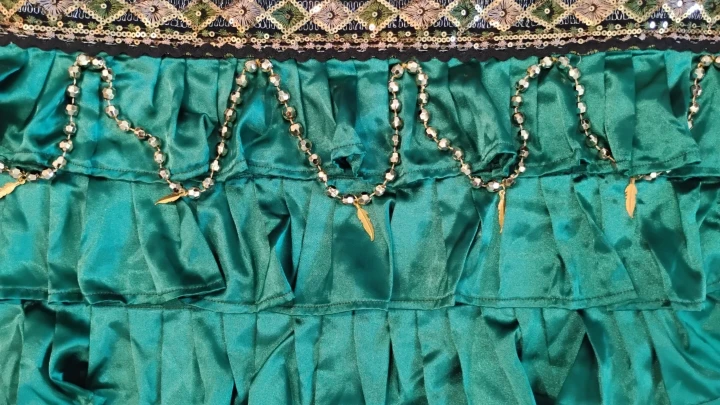 Satin fabric dance hip scarf - photo 3