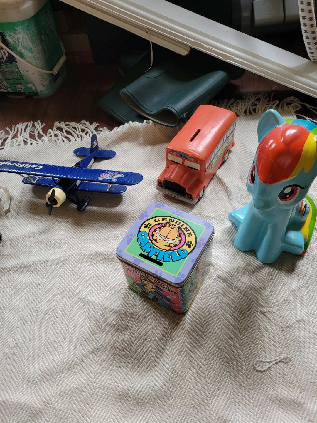Assorted Coin Banks and Figurines